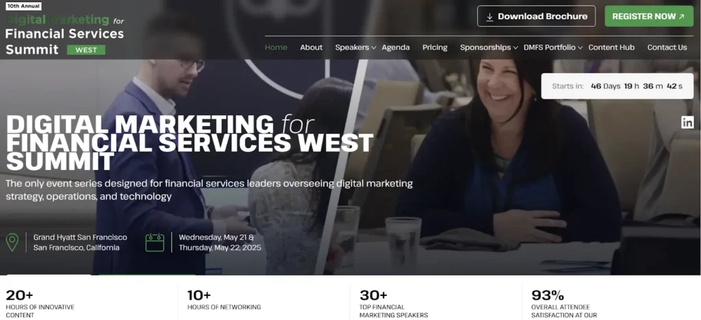 A screenshot of the DMFS website.